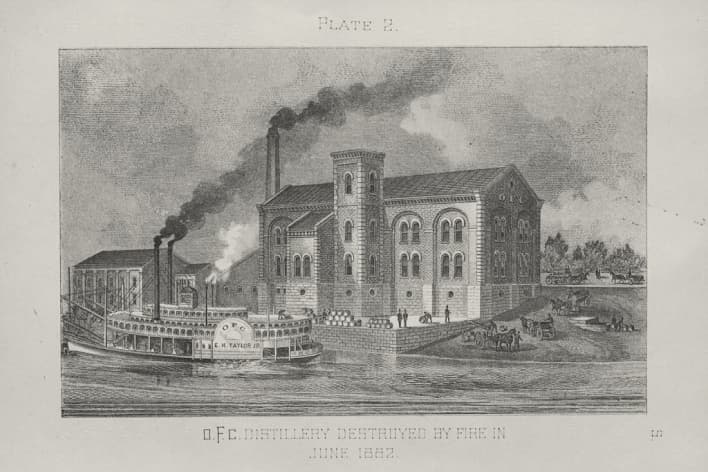 Painting of O.F.C Distillery c.1870's